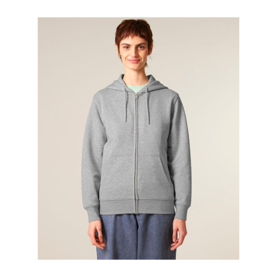 Connector 2.0 unisex medium fit mikina na zip s ka