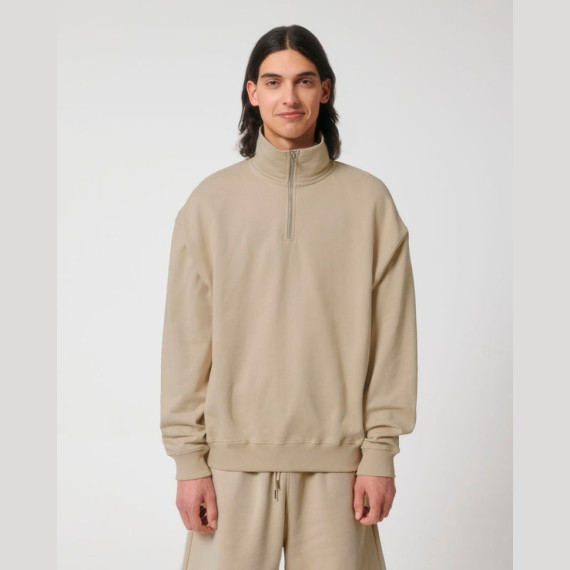 Miller Dry unisex boxy mikina se čtvrtinovým zipem