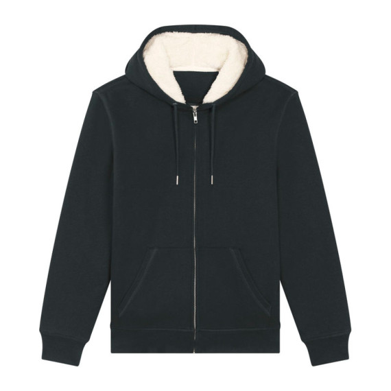 Hygger Sherpa unisex podšitá mikina na zip s kapuc