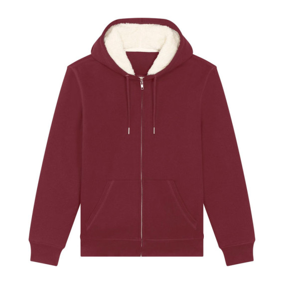 Hygger Sherpa unisex podšitá mikina na zip s kapuc