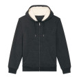 Hygger Sherpa unisex podšitá mikina na zip s kapuc