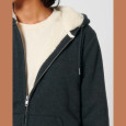 Hygger Sherpa unisex podšitá mikina na zip s kapuc