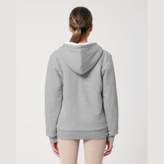 Hygger Sherpa unisex podšitá mikina na zip s kapuc