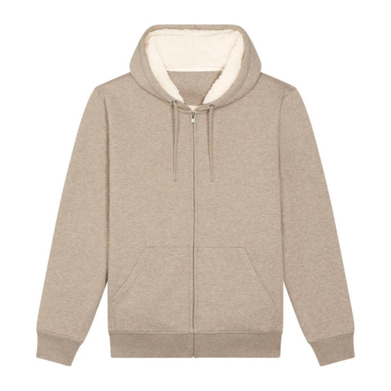 Hygger Sherpa unisex podšitá mikina na zip s kapuc