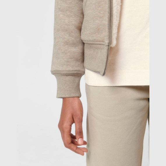 Hygger Sherpa unisex podšitá mikina na zip s kapuc