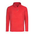 Unisex fleecový pulovr s polovičním zipem Classic