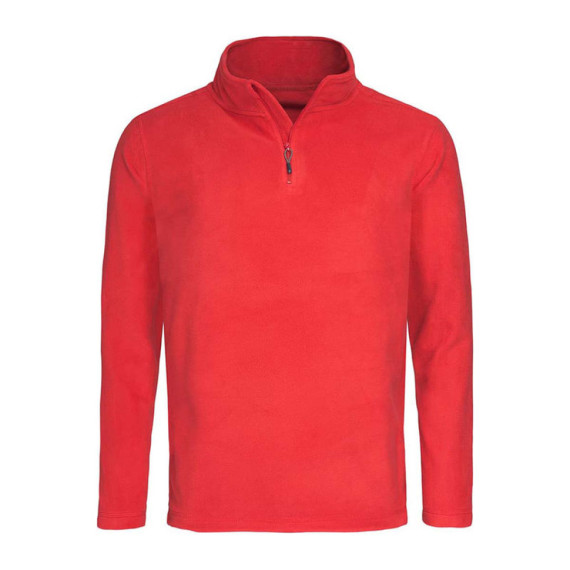 Unisex fleecový pulovr s polovičním zipem Classic
