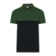 Unisex ekologické dvoubarevné polo s krátkým rukáv