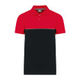 Unisex ekologické dvoubarevné polo s krátkým rukáv