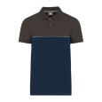 Unisex ekologické dvoubarevné polo s krátkým rukáv