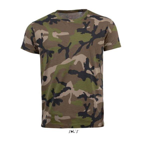 SOL'S Camo pánské tričko s kulatým výstřihem