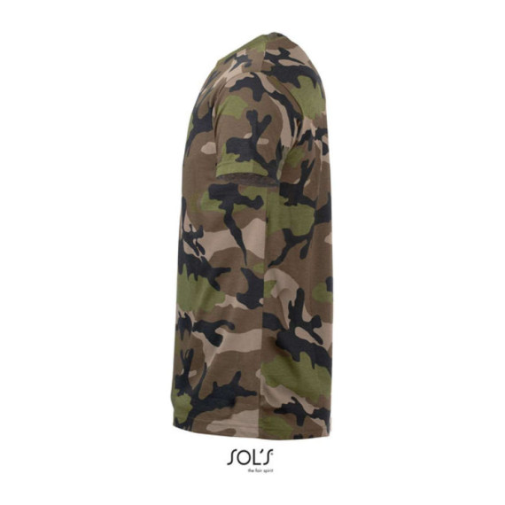 SOL'S Camo pánské tričko s kulatým výstřihem