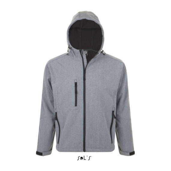 SOL'S Replay Men pánský softshell s kapucí