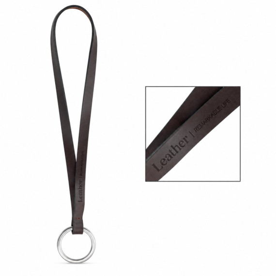 Tištěný vzorek Lanyard LEATHER Short Slim (10 mm)
