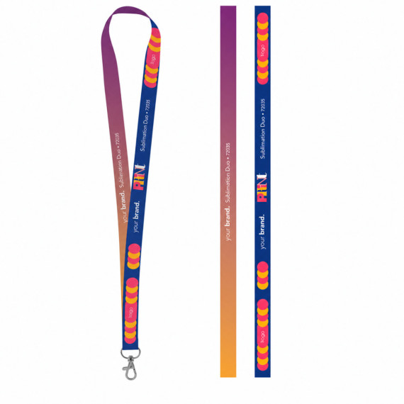 Tištěný vzorek Lanyard SUBLIMATION Long II (20 mm) z polyesteru