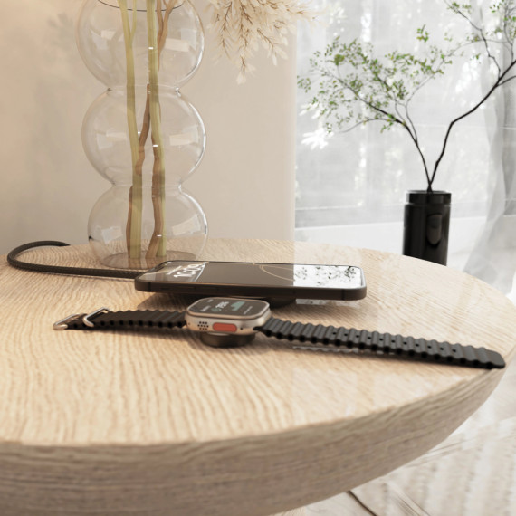 Černá bezdrátová nabíječka Zens Office Charger 2