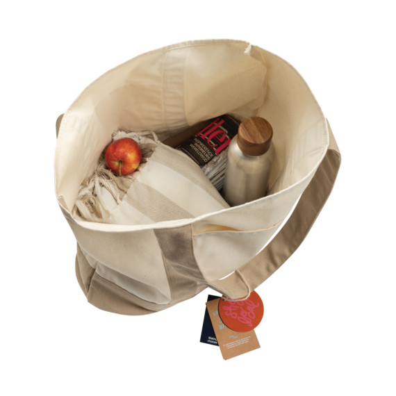 SHOP LOCAL AWARE™ taška Tote z recyklované bavlny 350 gsm.