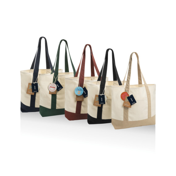 SHOP LOCAL AWARE™ taška Tote z recyklované bavlny 350 gsm.