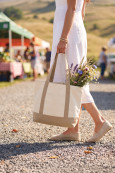 SHOP LOCAL AWARE™ taška Tote z recyklované bavlny 350 gsm.
