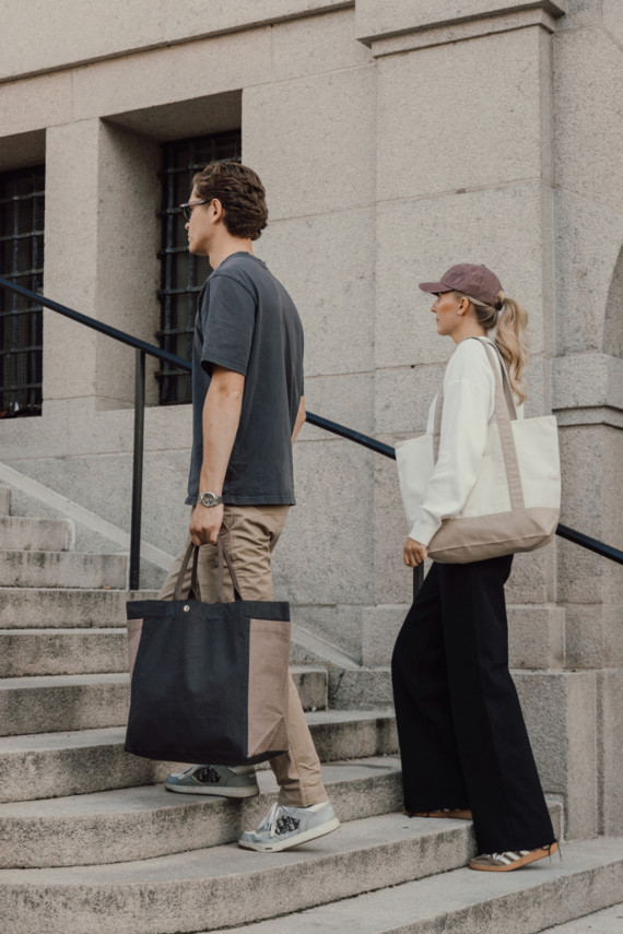 SHOP LOCAL AWARE™ taška Tote z recyklované bavlny 350 gsm.