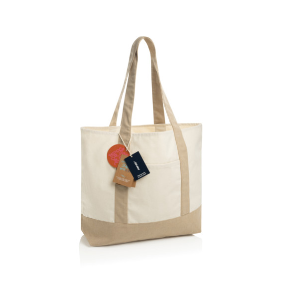 SHOP LOCAL AWARE™ taška Tote z recyklované bavlny 350 gsm.