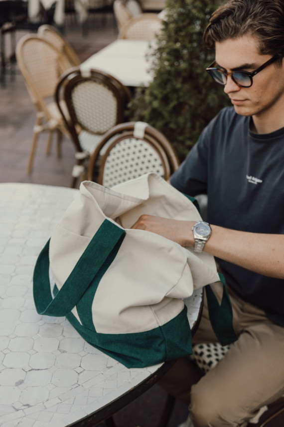 SHOP LOCAL AWARE™ taška Tote z recyklované bavlny 350 gsm.