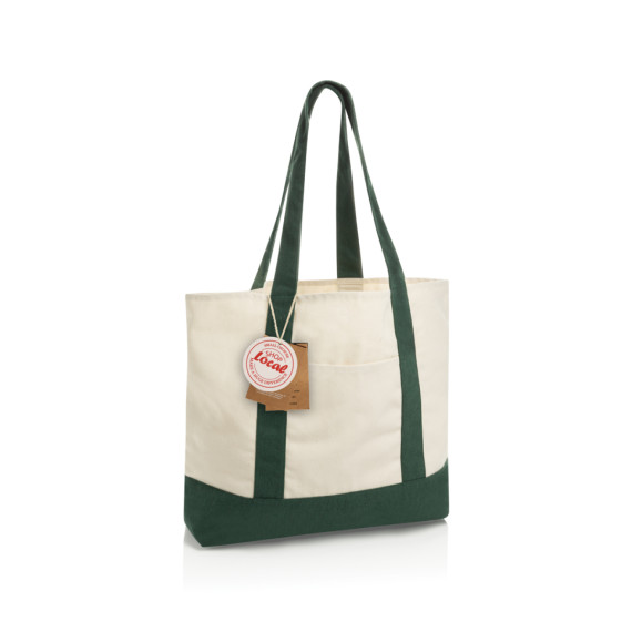 SHOP LOCAL AWARE™ taška Tote z recyklované bavlny 350 gsm.