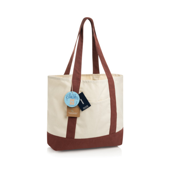 SHOP LOCAL AWARE™ taška Tote z recyklované bavlny 350 gsm.