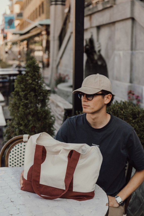 SHOP LOCAL AWARE™ taška Tote z recyklované bavlny 350 gsm.