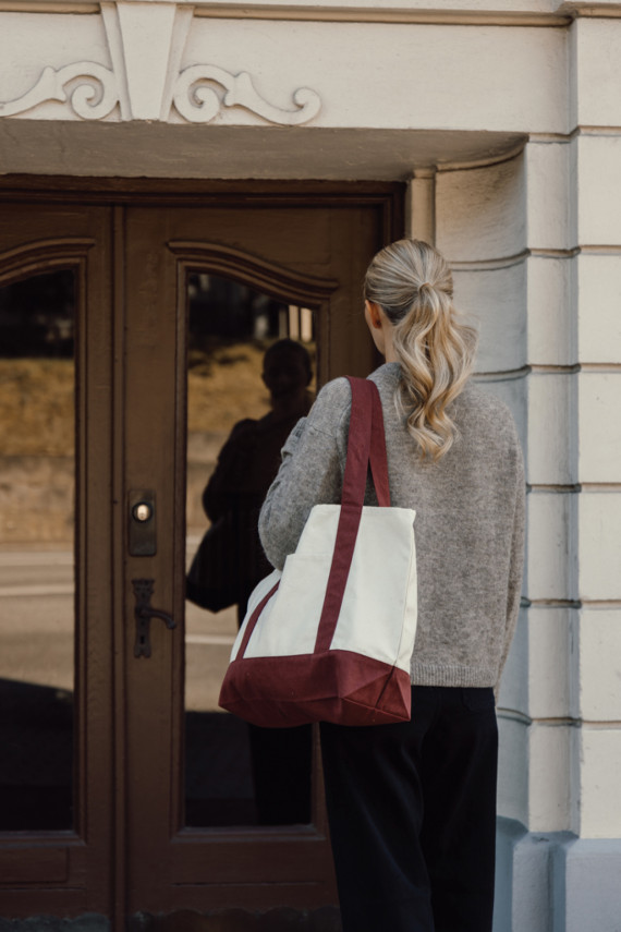 SHOP LOCAL AWARE™ taška Tote z recyklované bavlny 350 gsm.