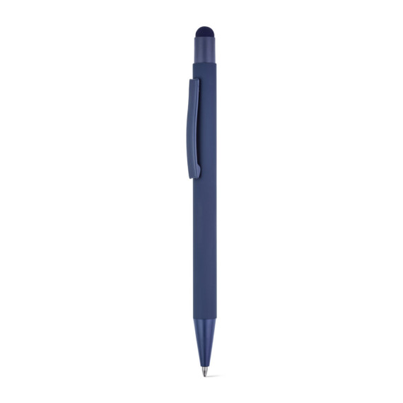 CLINT TOUCH. Kuličkové pero s moderním designem vyrobené z recyklovaného hliníku (100% rAL) s pogumovanou úpravou