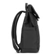 AZORES BAG. Batoh na notebook z PU (16"), s klopou zakrývající všechny přihrádky