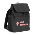 AZORES BAG. Batoh na notebook z PU (16"), s klopou zakrývající všechny přihrádky