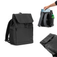 AZORES BAG. Batoh na notebook z PU (16"), s klopou zakrývající všechny přihrádky