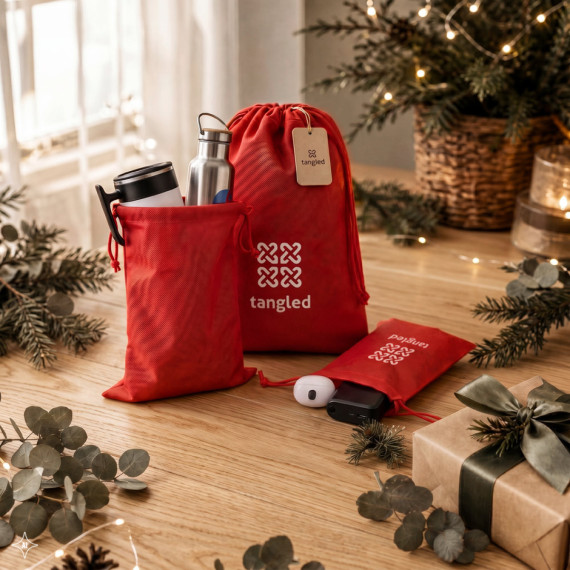 GIFT BAG L. Velký tepelně svařený netkaný sáček (60 g/m²)