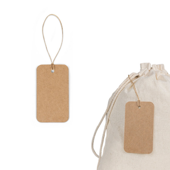 LABEL RECTANGULAR. Štítek vyrobený ze 100% recyklovaného papíru (700 g/m²) ve tvaru obdélníku