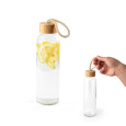 CROSBY. Skleněná láhev o objemu 520 ml s bambusovým víčkem