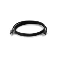 JEMISON. Kabel USB-C na USB-C s opleteným kabelem (60 W), vyrobený z ABS, nerezové oceli, hliníku a polyesteru