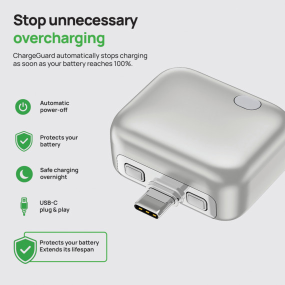 Aadaptér s automatickým odpojením ChargeGuard RCS USB-C
