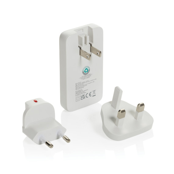Plochá GaN nabíječka Fluxo RCS 65W s un. konektory