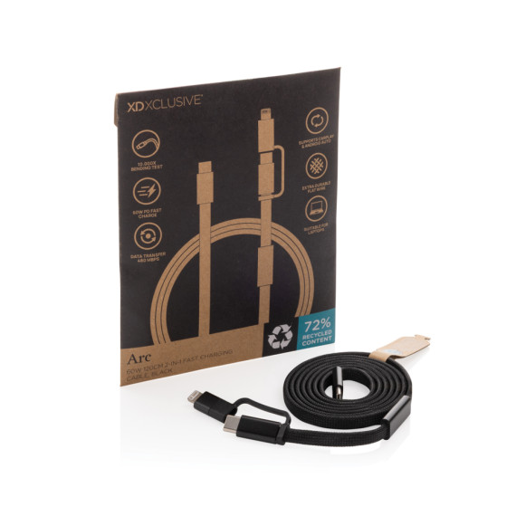 Rychlonabíjecí kabel Arc 2 v 1 z RCS 60W 120 cm