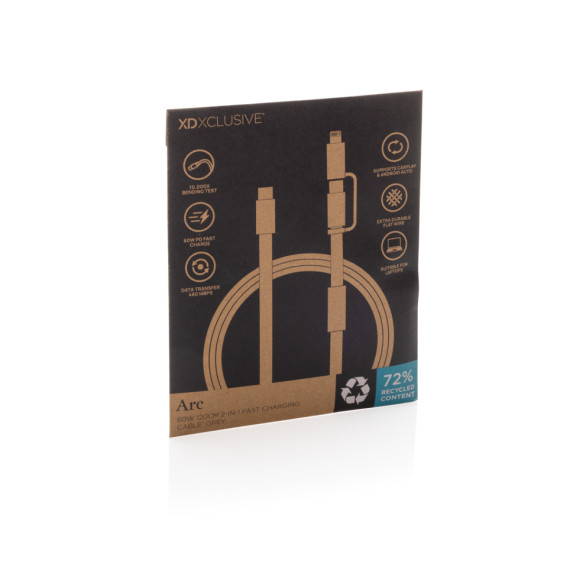 Rychlonabíjecí kabel Arc 2 v 1 z RCS 60W 120 cm