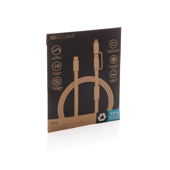 Rychlonabíjecí kabel Arc 2 v 1 z RCS 60W 120 cm