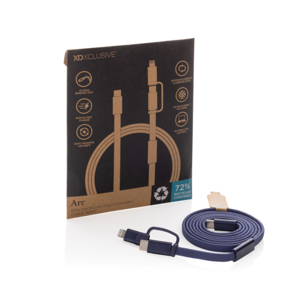 Rychlonabíjecí kabel Arc 2 v 1 z RCS 60W 120 cm