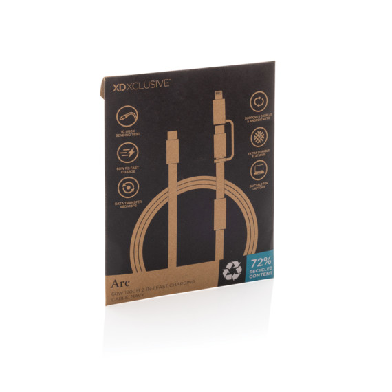 Rychlonabíjecí kabel Arc 2 v 1 z RCS 60W 120 cm