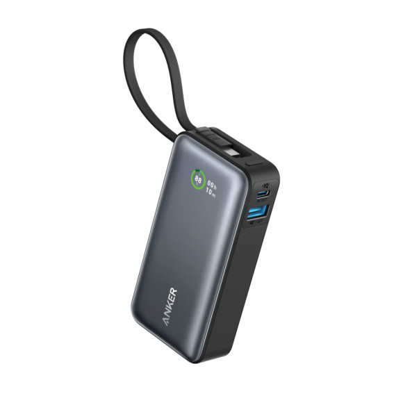 Powerbanka Anker Nano 30 W, s integrovaným kabelem USB-C
