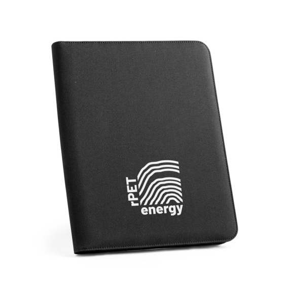 EMERGE FOLDER II. Složka A4 z materiálu recyklovaného polyesteru (100% rPET) 300D se zipem