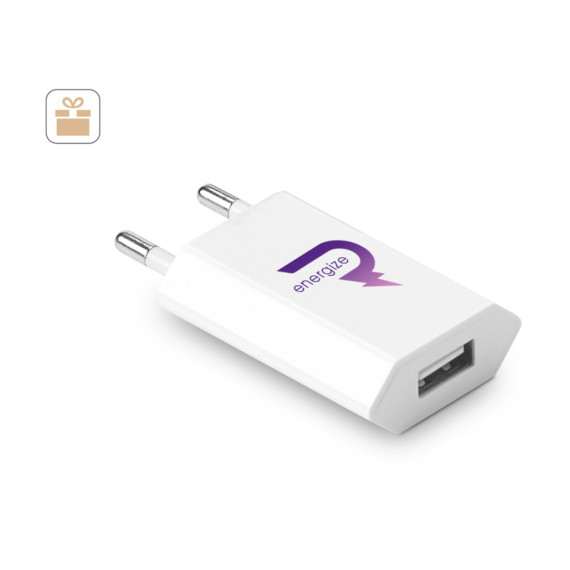 WOESE. Napájecí adaptér USB-A 5W ze recyklovaného ABS (100% rABS)