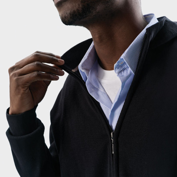GORDON MEN, GORDON MEN ZIPPED CARDIGAN