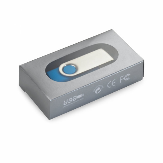 CLAUDIUS 4GB. 4 GB USB flash disk s kovovým klipem